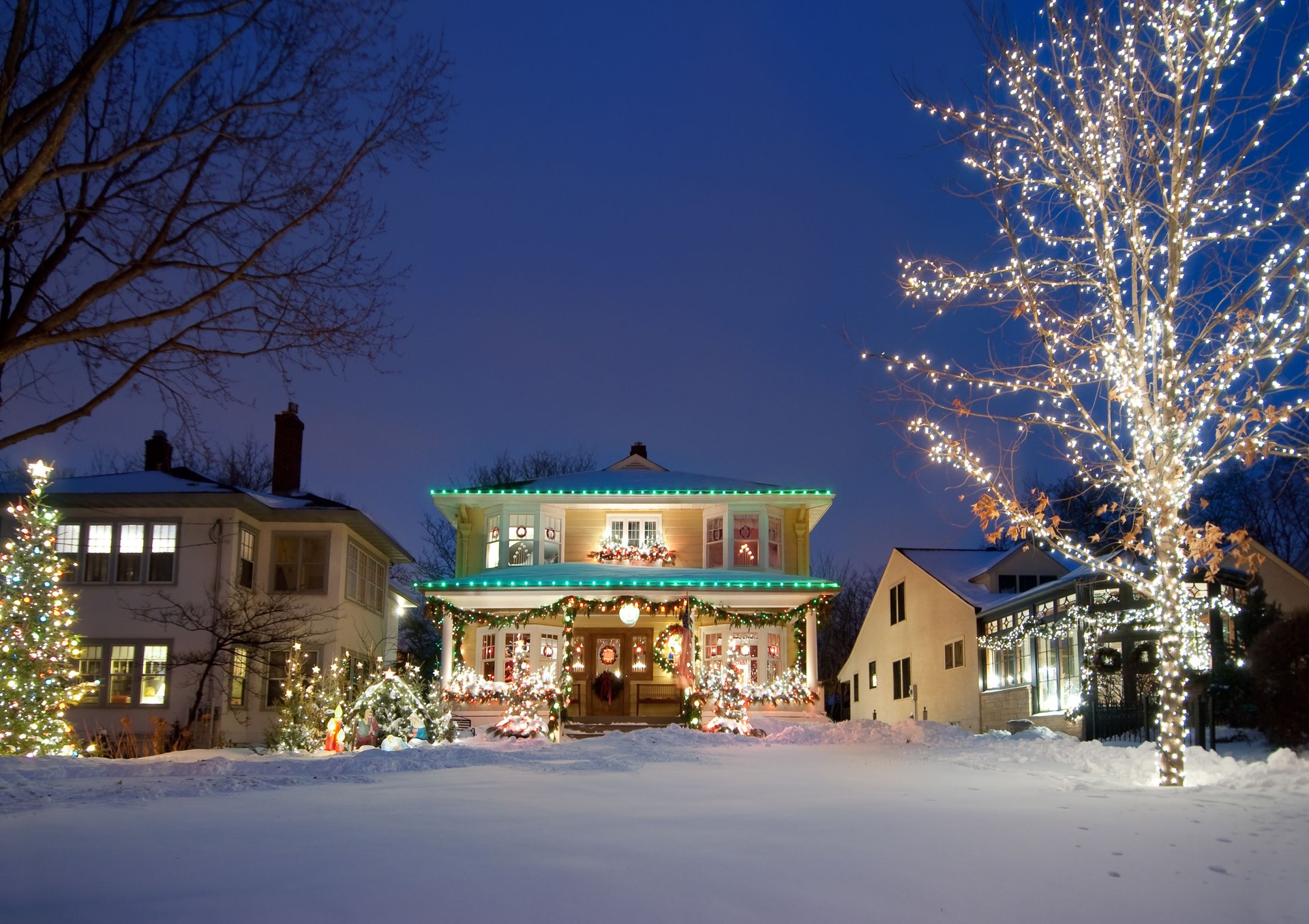 Holiday Christmas lights, Snow Removal