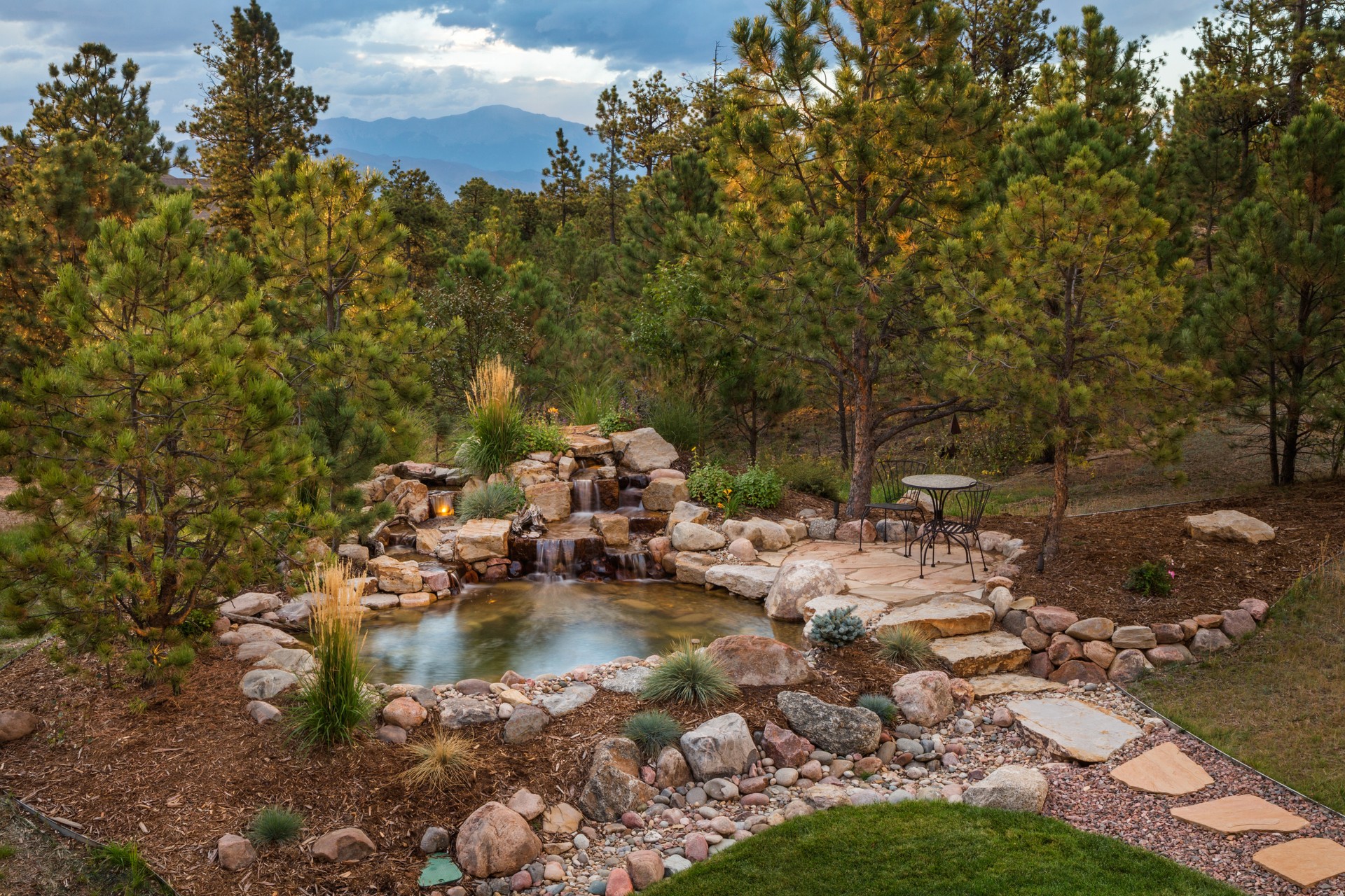 Amazing Backyard Cascading Water Feature